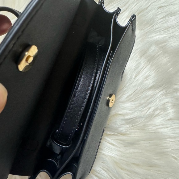 Tory Burch Block-T-Mini Satchel Handbag - Picture 4 of 9